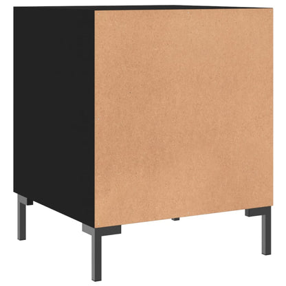 Bedside Cabinet Black 40x40x50 cm Engineered Wood