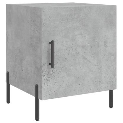 Bedside Cabinets 2 pcs Concrete Grey 40x40x50 cm Engineered Wood