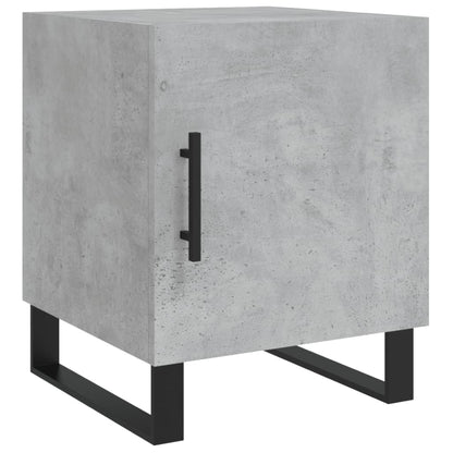 Bedside Cabinets 2 pcs Concrete Grey 40x40x50 cm Engineered Wood