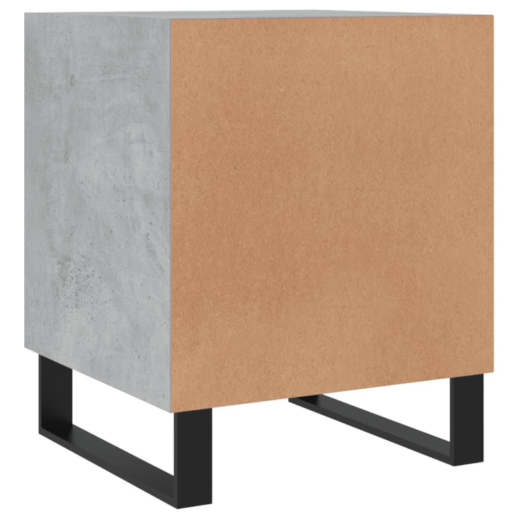 Bedside Cabinets 2 pcs Concrete Grey 40x40x50 cm Engineered Wood