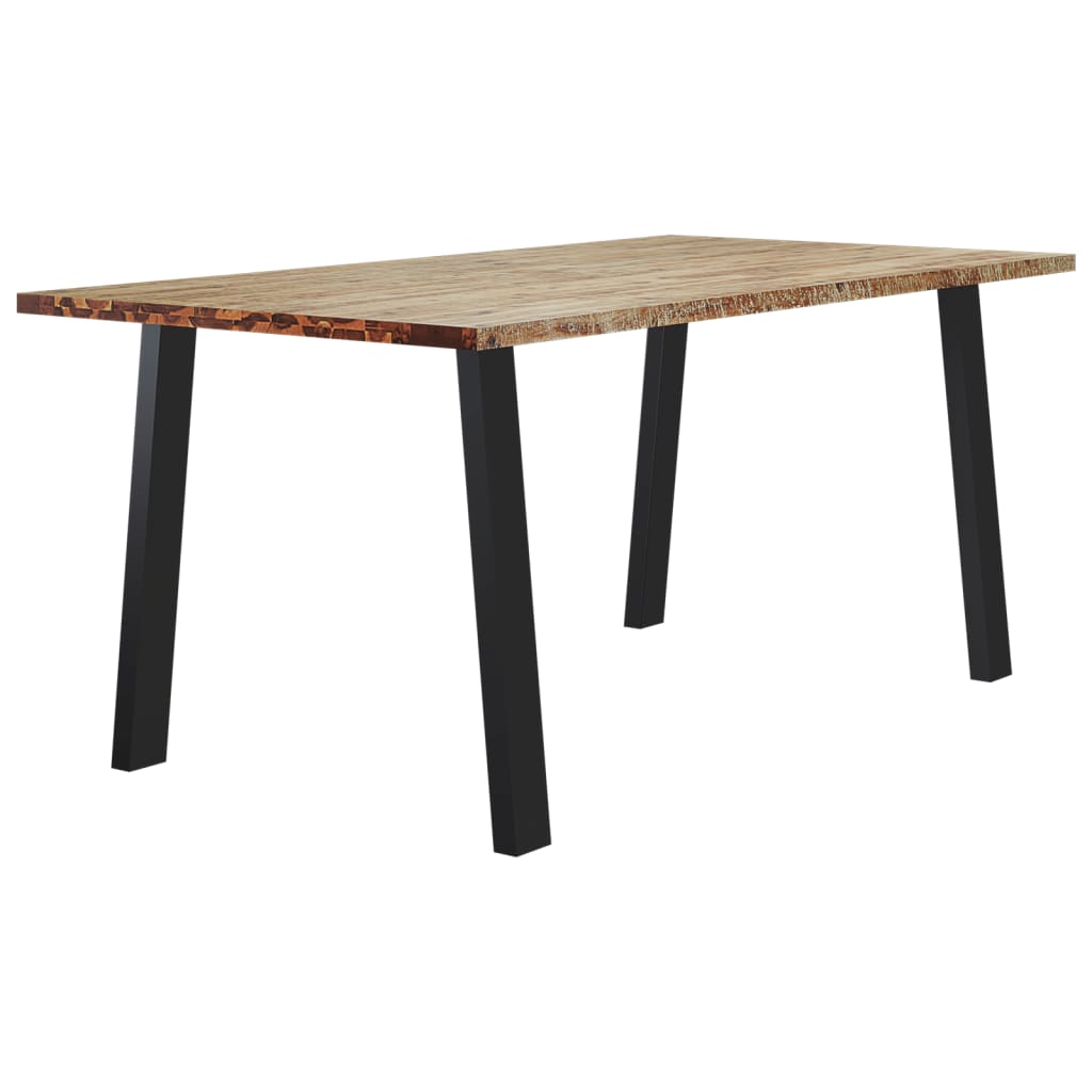 Dining Table 150x90x75 cm Solid Wood Acacia