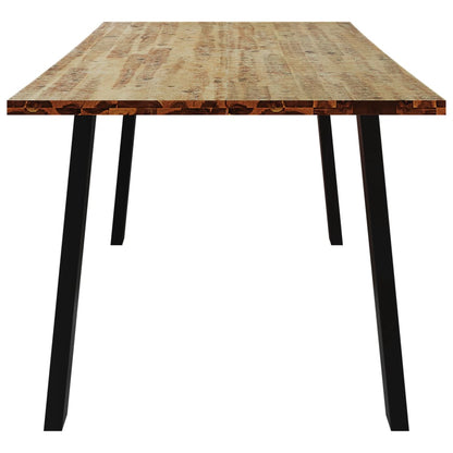 Dining Table 150x90x75 cm Solid Wood Acacia