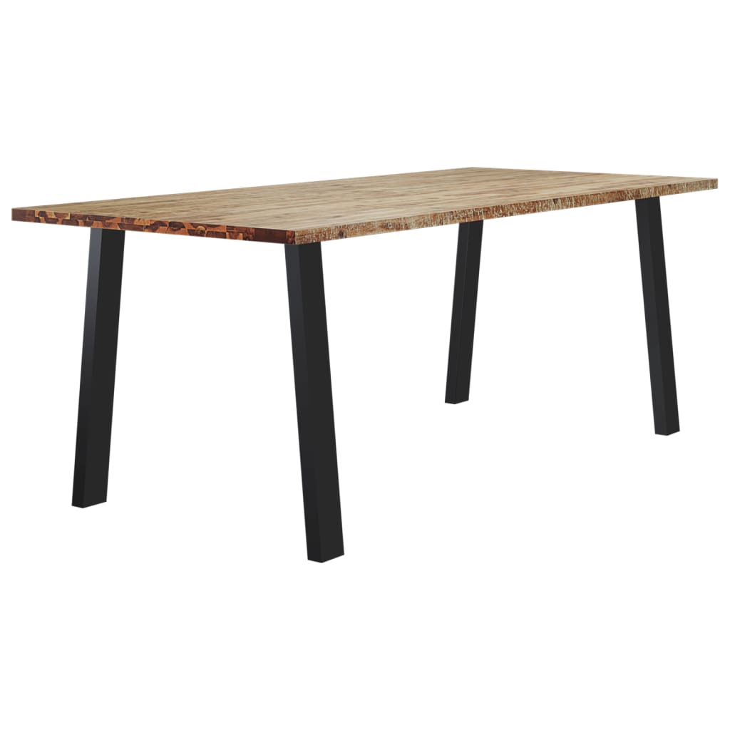 Dining Table 200x90x75 cm Solid Wood Acacia