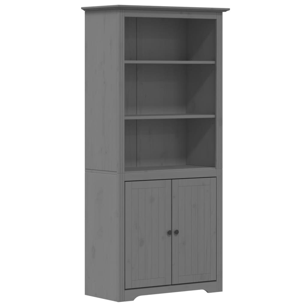 Bookcase BODO Grey 80x40x172 cm Solid Wood Pine