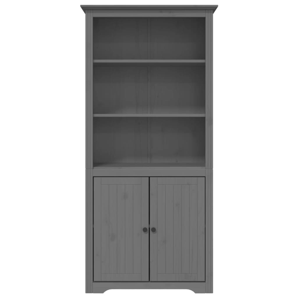 Bookcase BODO Grey 80x40x172 cm Solid Wood Pine