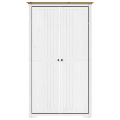 Wardrobe BODO White and Brown 101x52x176.5 cm Solid Wood Pine