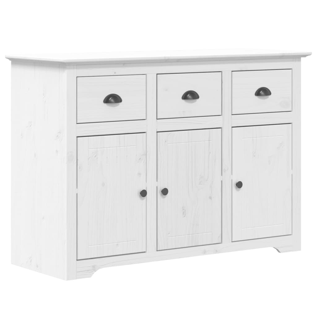 Sideboard BODO White 115x43x79.5 cm Solid Wood Pine