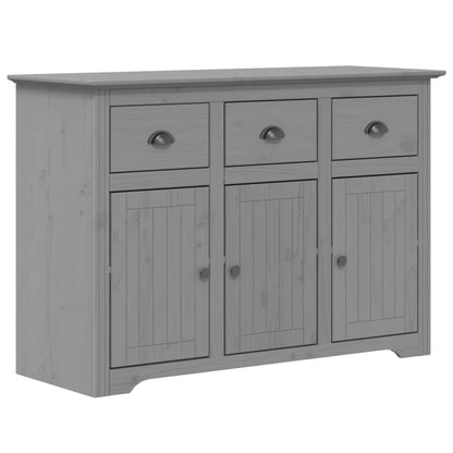 Sideboard BODO Grey 115x43x79.5 cm Solid Wood Pine