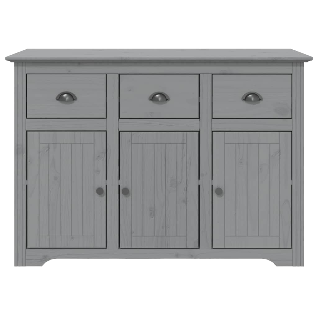 Sideboard BODO Grey 115x43x79.5 cm Solid Wood Pine