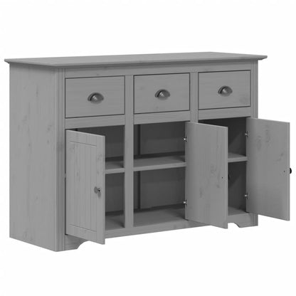 Sideboard BODO Grey 115x43x79.5 cm Solid Wood Pine