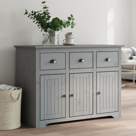 Sideboard BODO Grey 115x43x79.5 cm Solid Wood Pine