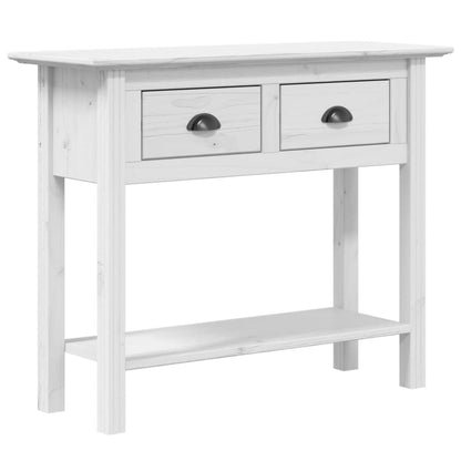 Console Table BODO White 90x34.5x73 cm Solid Wood Pine