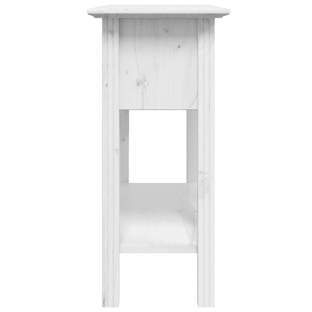 Console Table BODO White 90x34.5x73 cm Solid Wood Pine