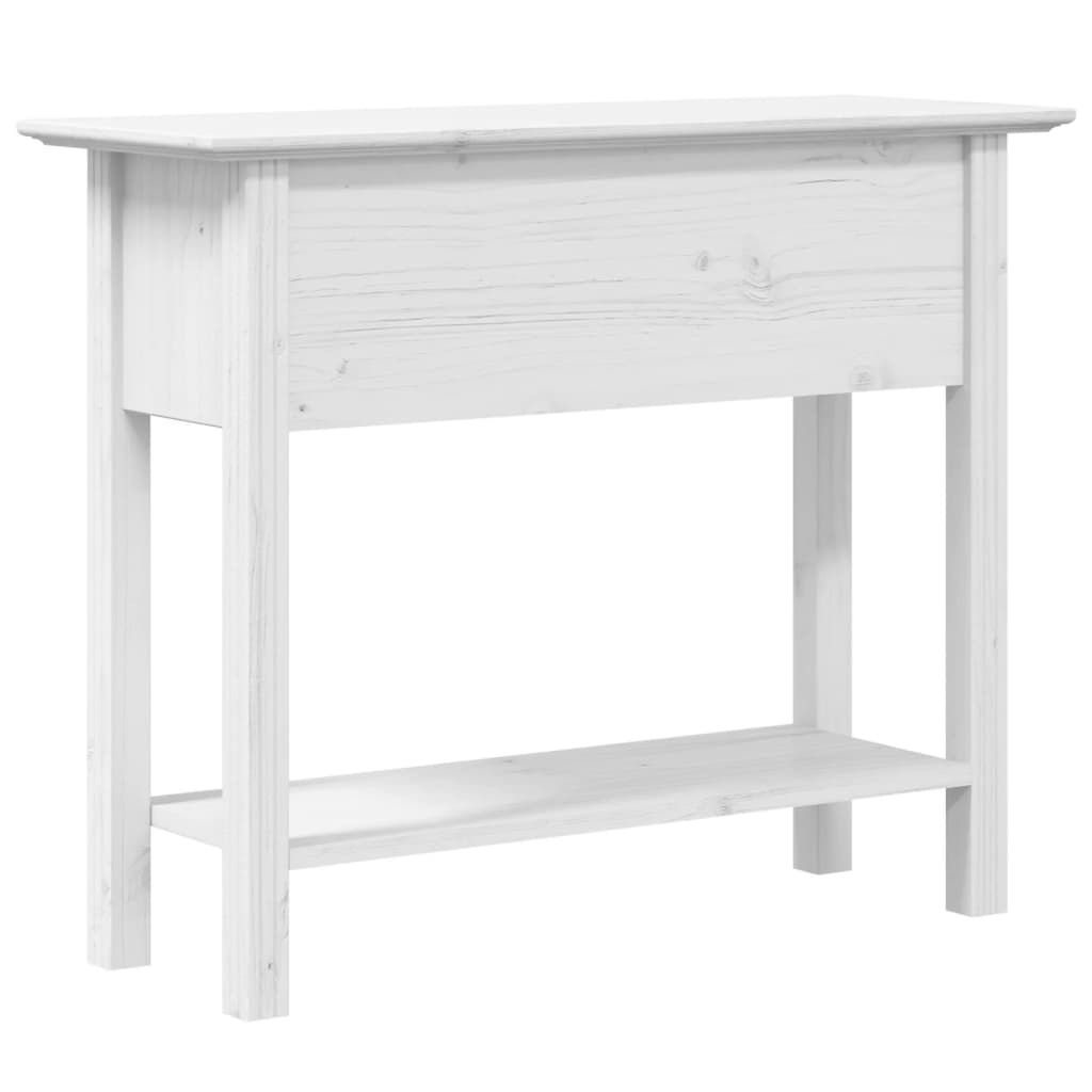 Console Table BODO White 90x34.5x73 cm Solid Wood Pine