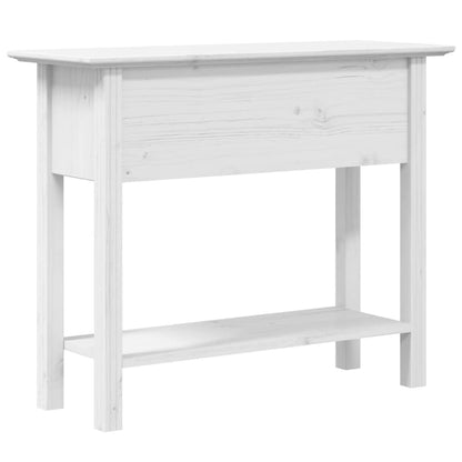 Console Table BODO White 90x34.5x73 cm Solid Wood Pine