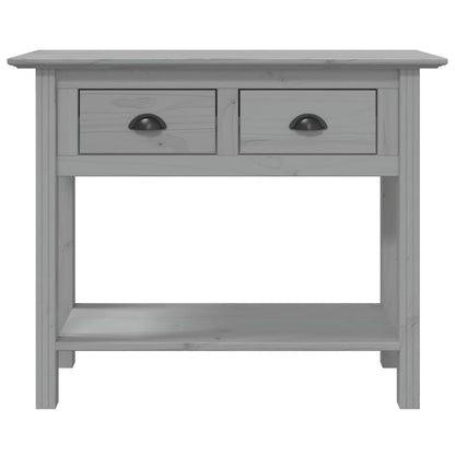 Console Table BODO Grey 90x34.5x73 cm Solid Wood Pine