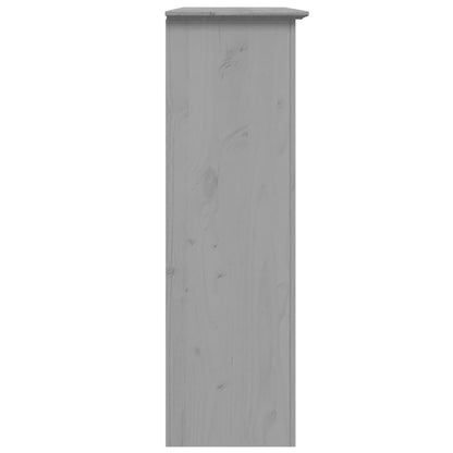 Cabinet with Glass Doors BODO Grey Solid Wood Pine