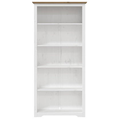 Bookcase BODO Brown 80x38x180 cm Solid Wood Pine 5-Tier