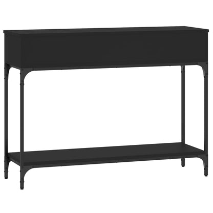 Console Table Black 100x30.5x75 cm Engineered Wood