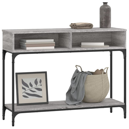 Console Table Grey Sonoma 100x30.5x75 cm Engineered Wood