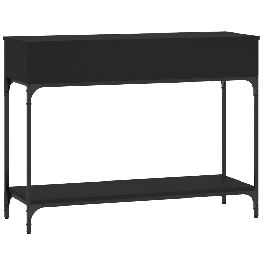 Console Table Black 100x34.5x75 cm Engineered Wood