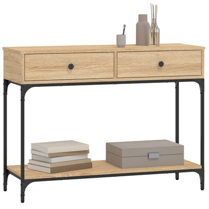 Console Table Sonoma Oak 100x34.5x75 cm Engineered Wood