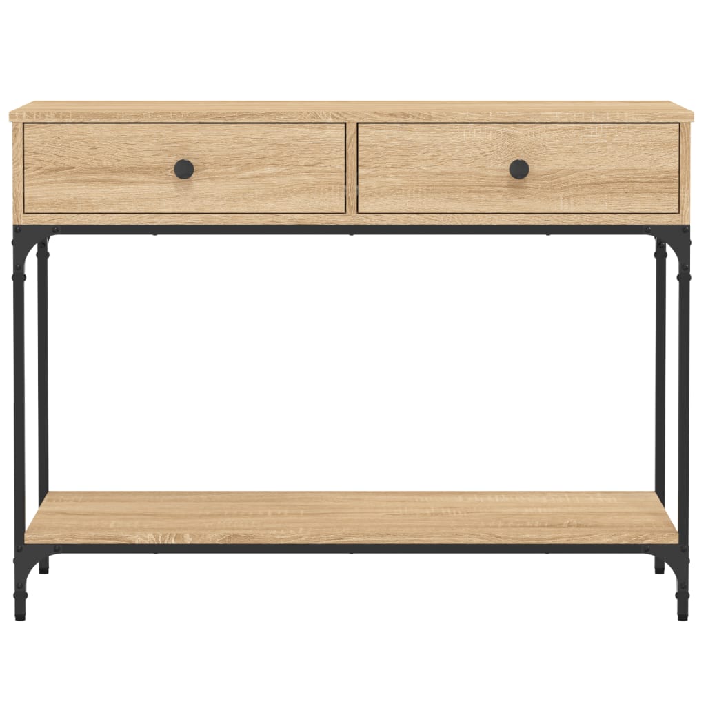 Console Table Sonoma Oak 100x34.5x75 cm Engineered Wood