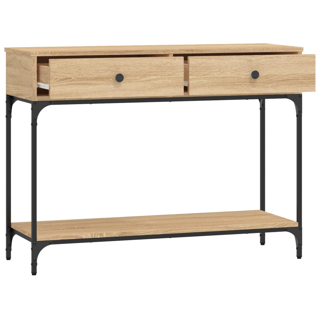 Console Table Sonoma Oak 100x34.5x75 cm Engineered Wood