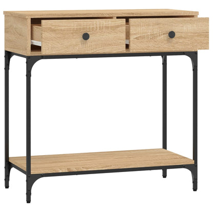 Console Table Sonoma Oak 75x34.5x75 cm Engineered Wood