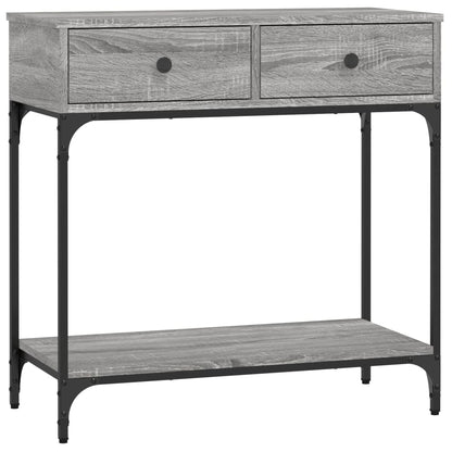 Console Table Grey Sonoma 75x34.5x75 cm Engineered Wood