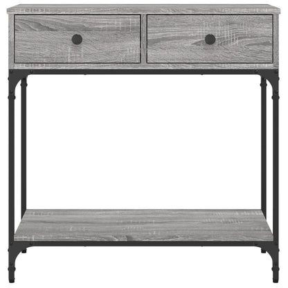 Console Table Grey Sonoma 75x34.5x75 cm Engineered Wood