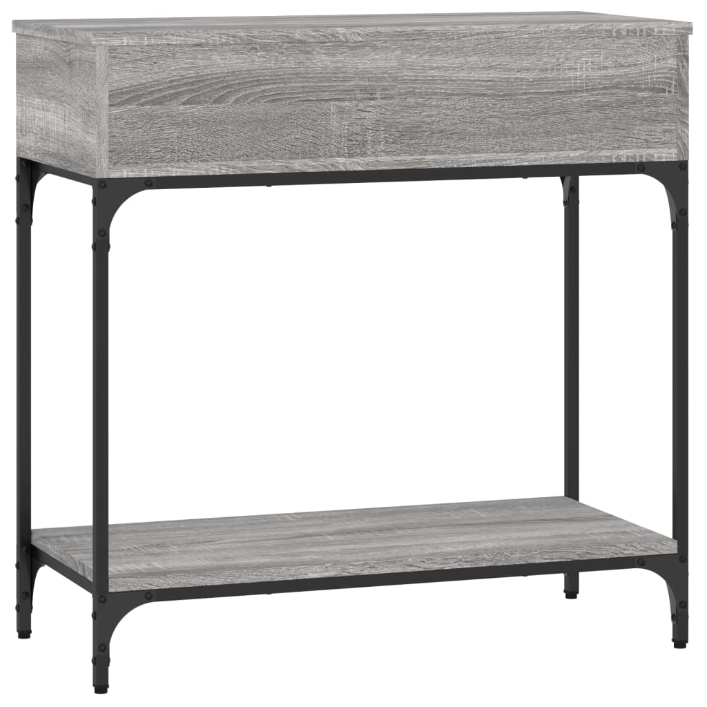 Console Table Grey Sonoma 75x34.5x75 cm Engineered Wood