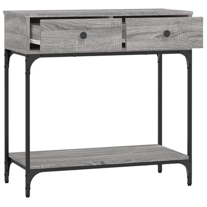 Console Table Grey Sonoma 75x34.5x75 cm Engineered Wood