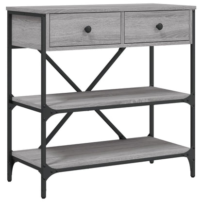 Console Table Grey Sonoma 75x34.5x75 cm Engineered Wood