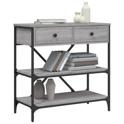 Console Table Grey Sonoma 75x34.5x75 cm Engineered Wood