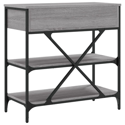 Console Table Grey Sonoma 75x34.5x75 cm Engineered Wood