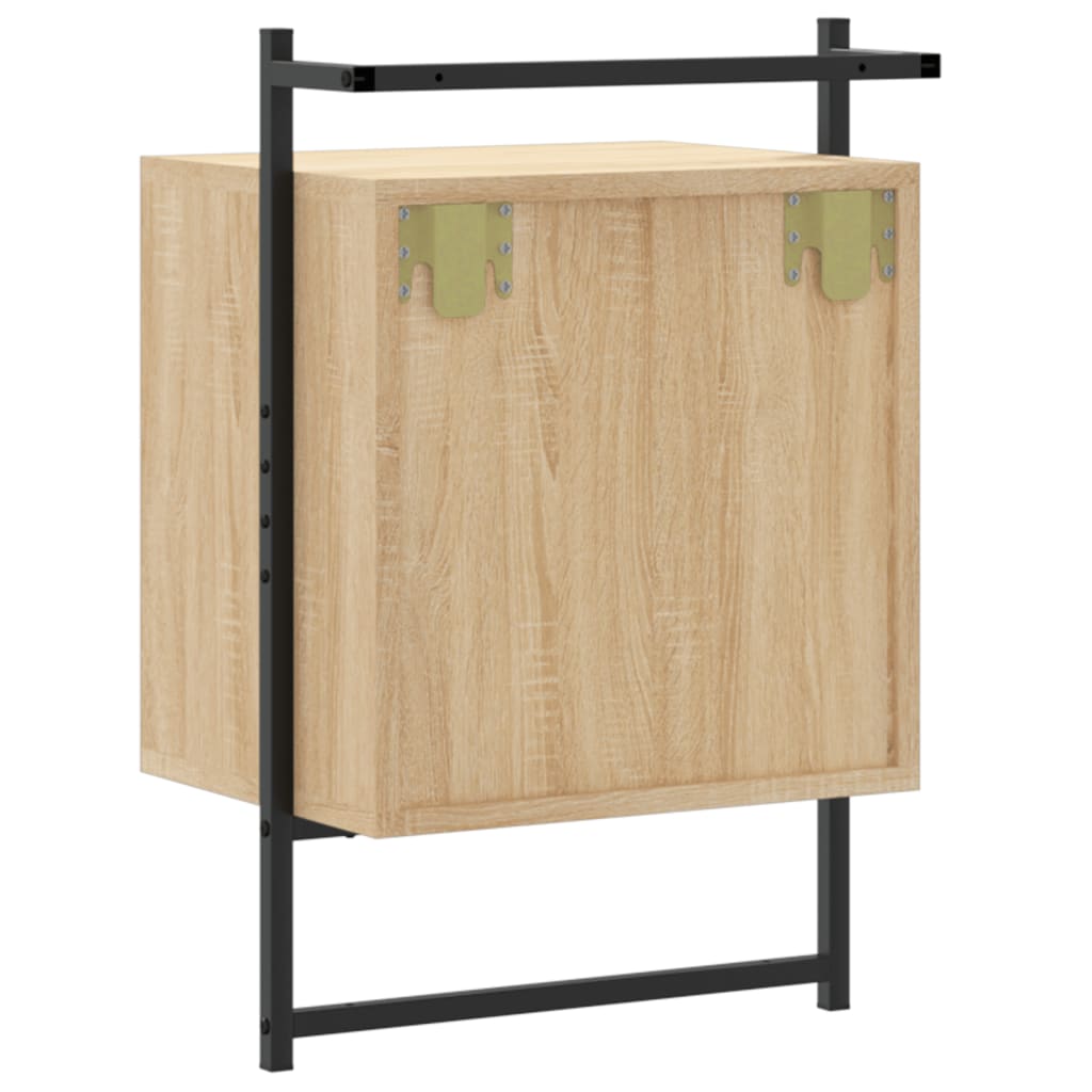 Bedside Cabinet Wall-mounted Sonoma Oak 40x30x61 cm Engineered Wood