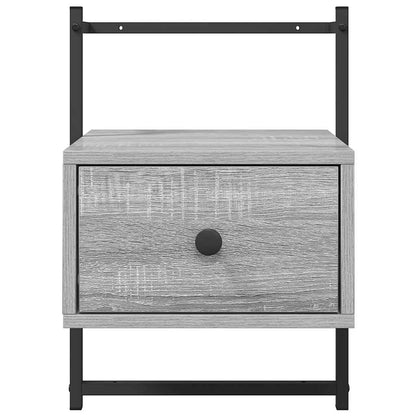 Bedside Cabinet Wall-mounted Grey Sonoma 35x30x51 cm Engineered Wood