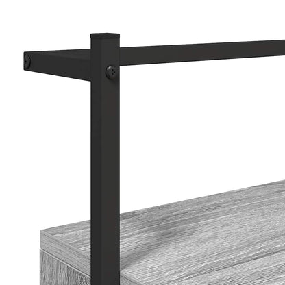 Bedside Cabinet Wall-mounted Grey Sonoma 35x30x51 cm Engineered Wood