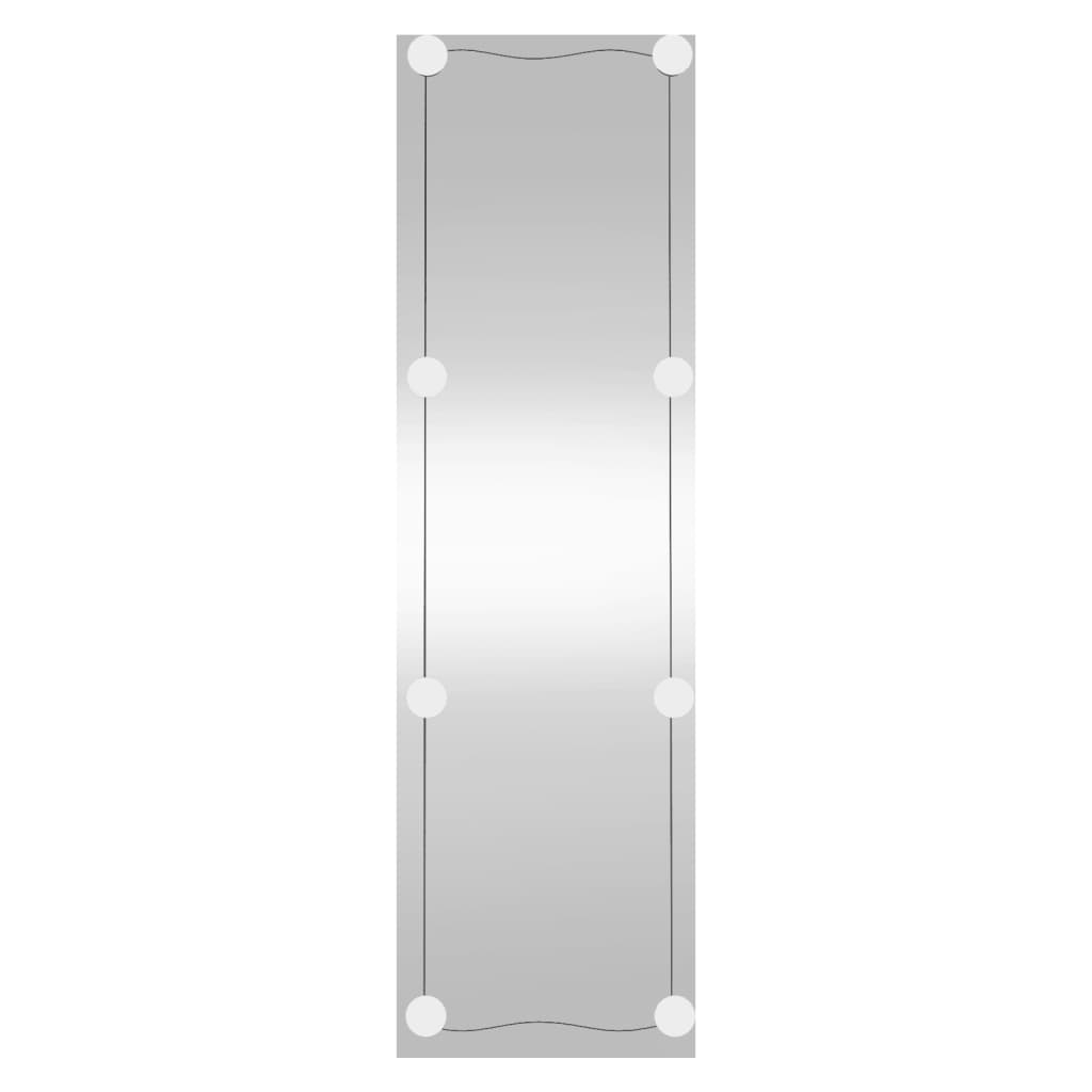 Wall Mirror with LED Lights 30x100 cm Glass Rectangle