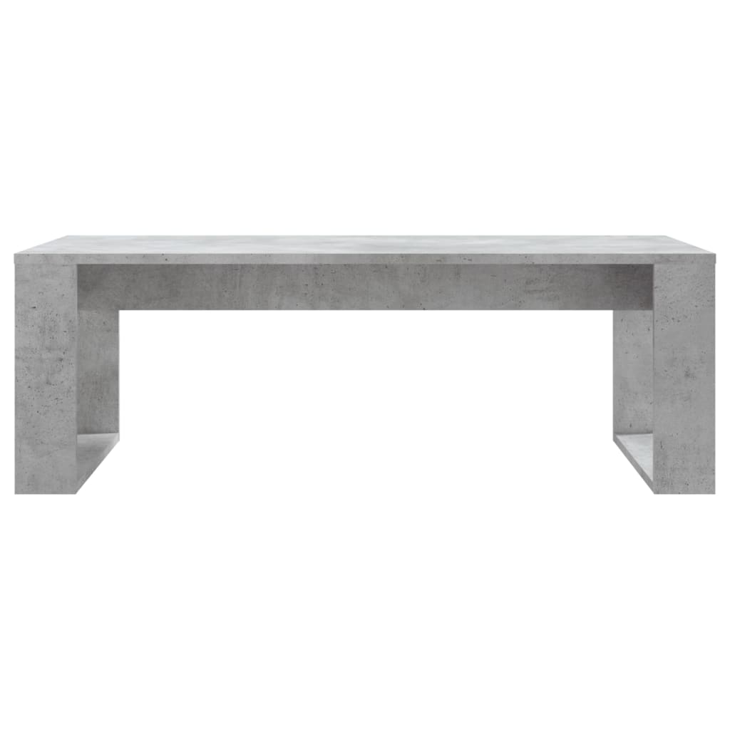 Coffee Table Concrete Grey 102x50x35 cm Engineered Wood