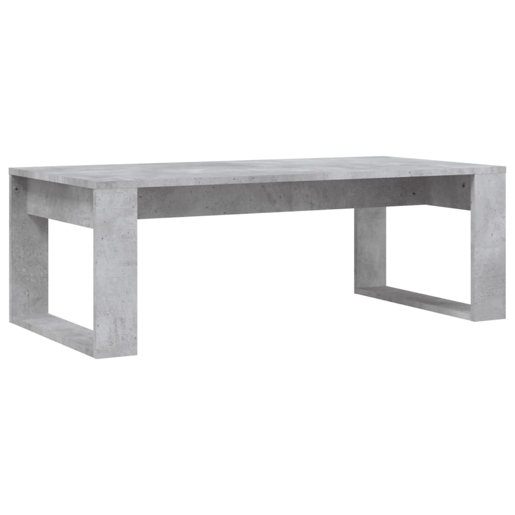 Coffee Table Concrete Grey 102x50x35 cm Engineered Wood