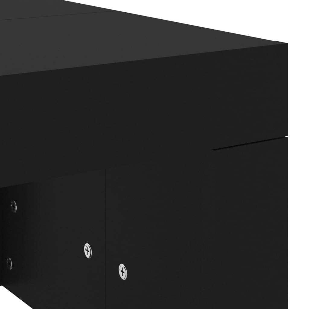 Coffee Table Black 102x50x36 cm Engineered Wood