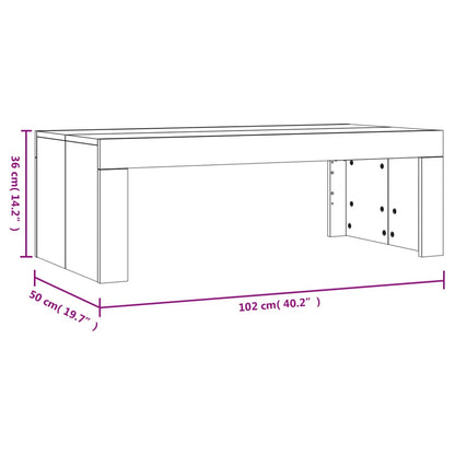 Coffee Table Grey Sonoma 102x50x36 cm Engineered Wood