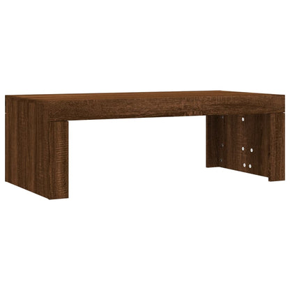 Coffee Table Brown Oak 102x50x36 cm Engineered Wood