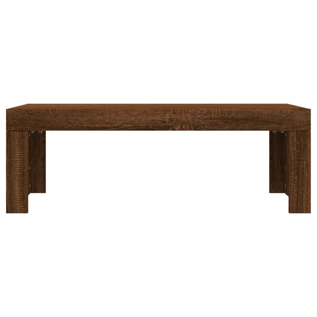 Coffee Table Brown Oak 102x50x36 cm Engineered Wood