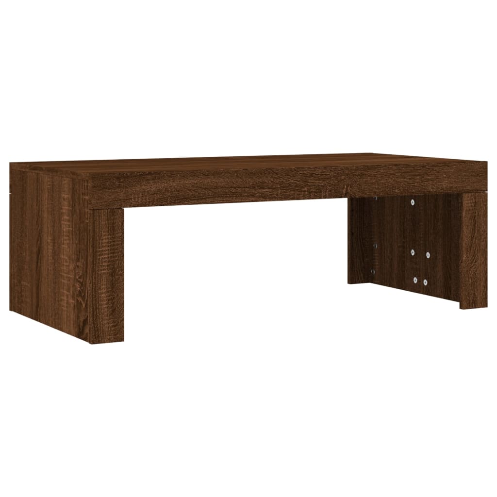 Coffee Table Brown Oak 102x50x36 cm Engineered Wood