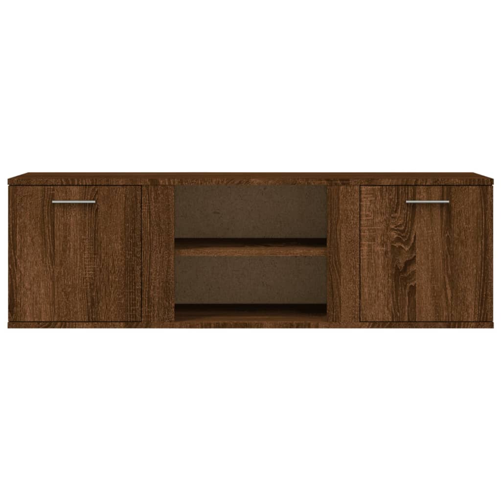 TV Cabinet Brown Oak 120x34x37 cm Engineered Wood