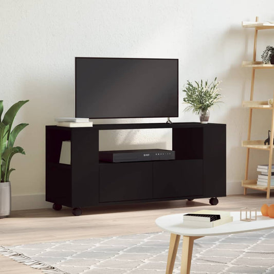 TV Cabinet Black 102x34.5x43 cm Engineered Wood