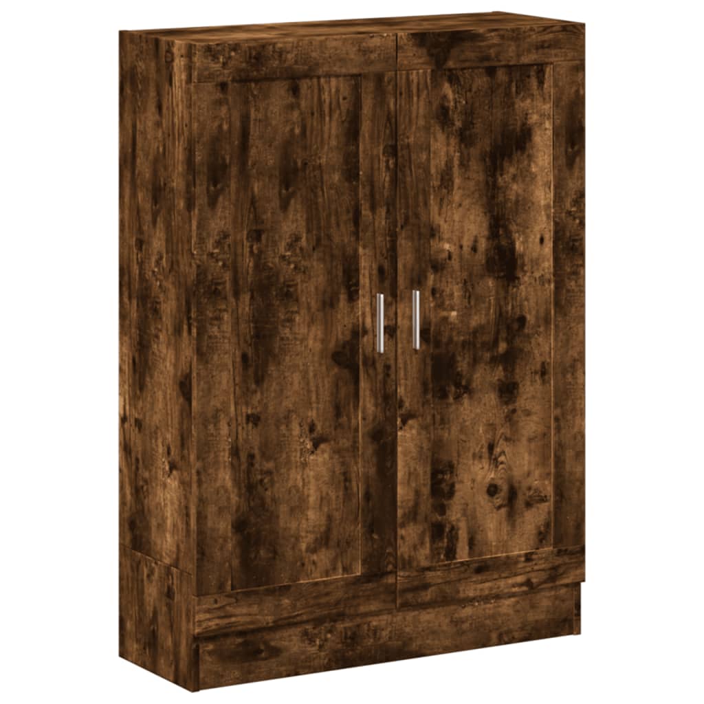 Book Cabinet Smoked Oak 82.5x30.5x115 cm Engineered Wood